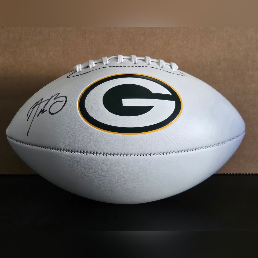 Aaron Rodgers Green Bay Packers Signed Football Steiner Cert.